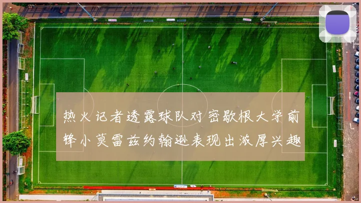 热火记者透露球队对密歇根大学前锋小莫雷兹约翰逊表现出浓厚兴趣